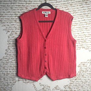 Cable Knit Sweater Vest 